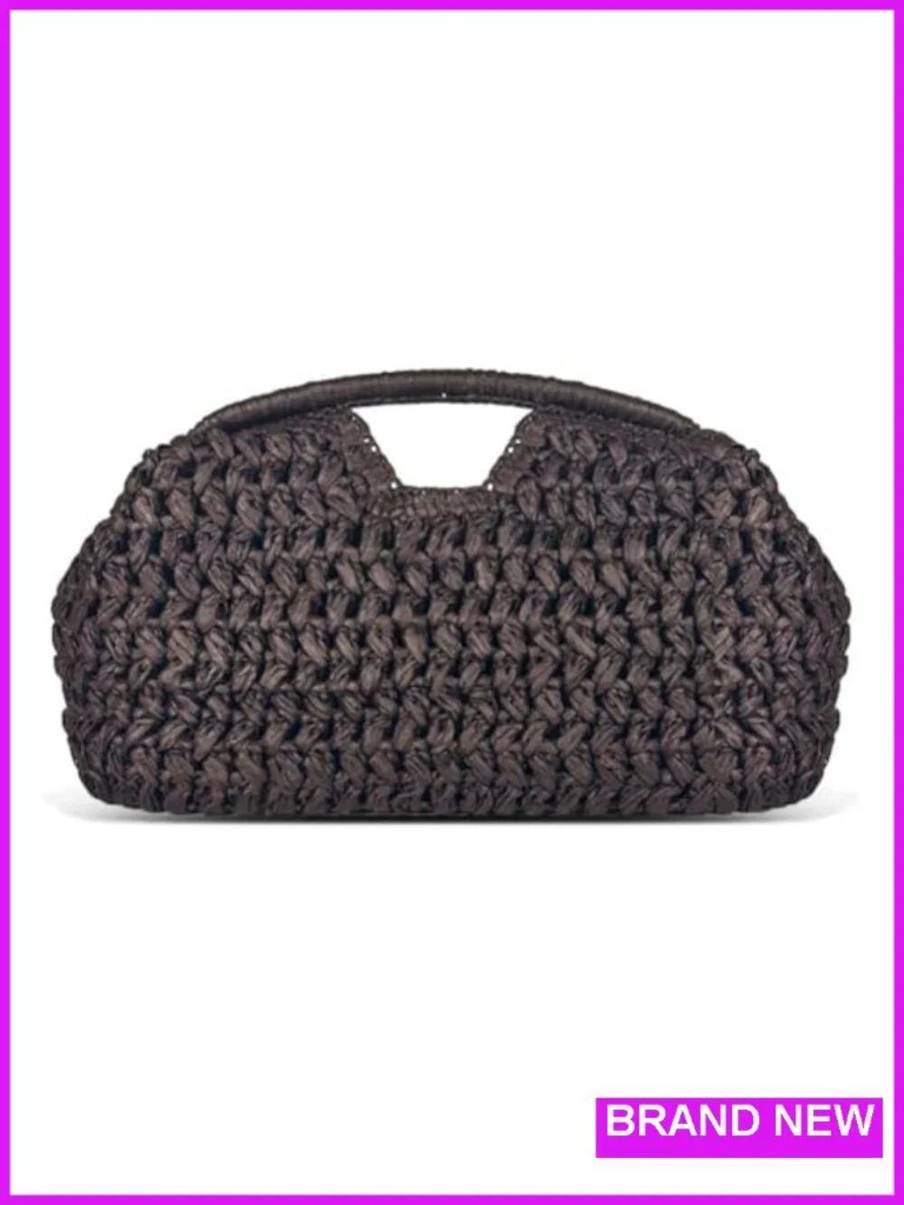 Straw Woven Top Handle Satchel Purse Clutch Bag for Women Summer Beach
